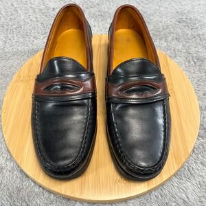 Allen Edmonds Cedarville Loafers 9.5‎ D Road Warriors Black Brown Comfort Travel